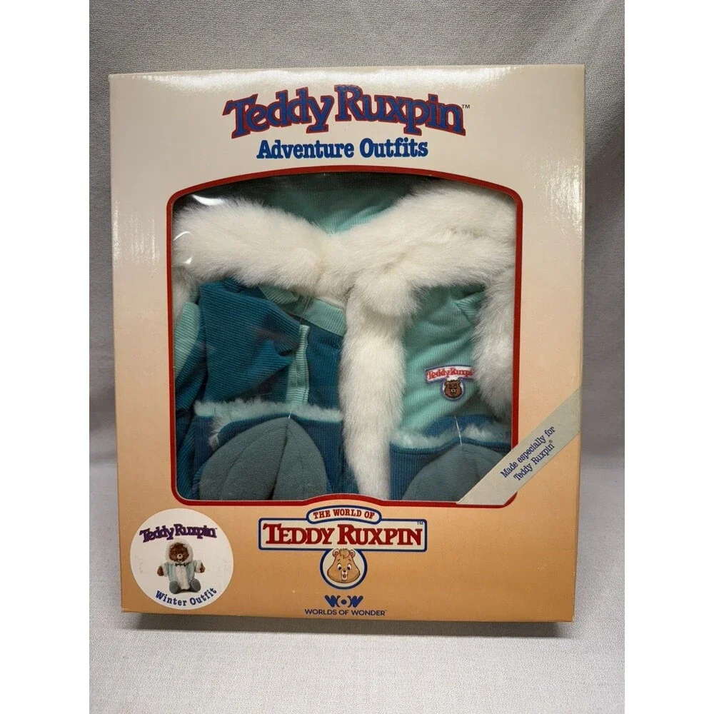 Teddy ruxpin adventure outfit brand new winter outfit world of wonder 1985 teal